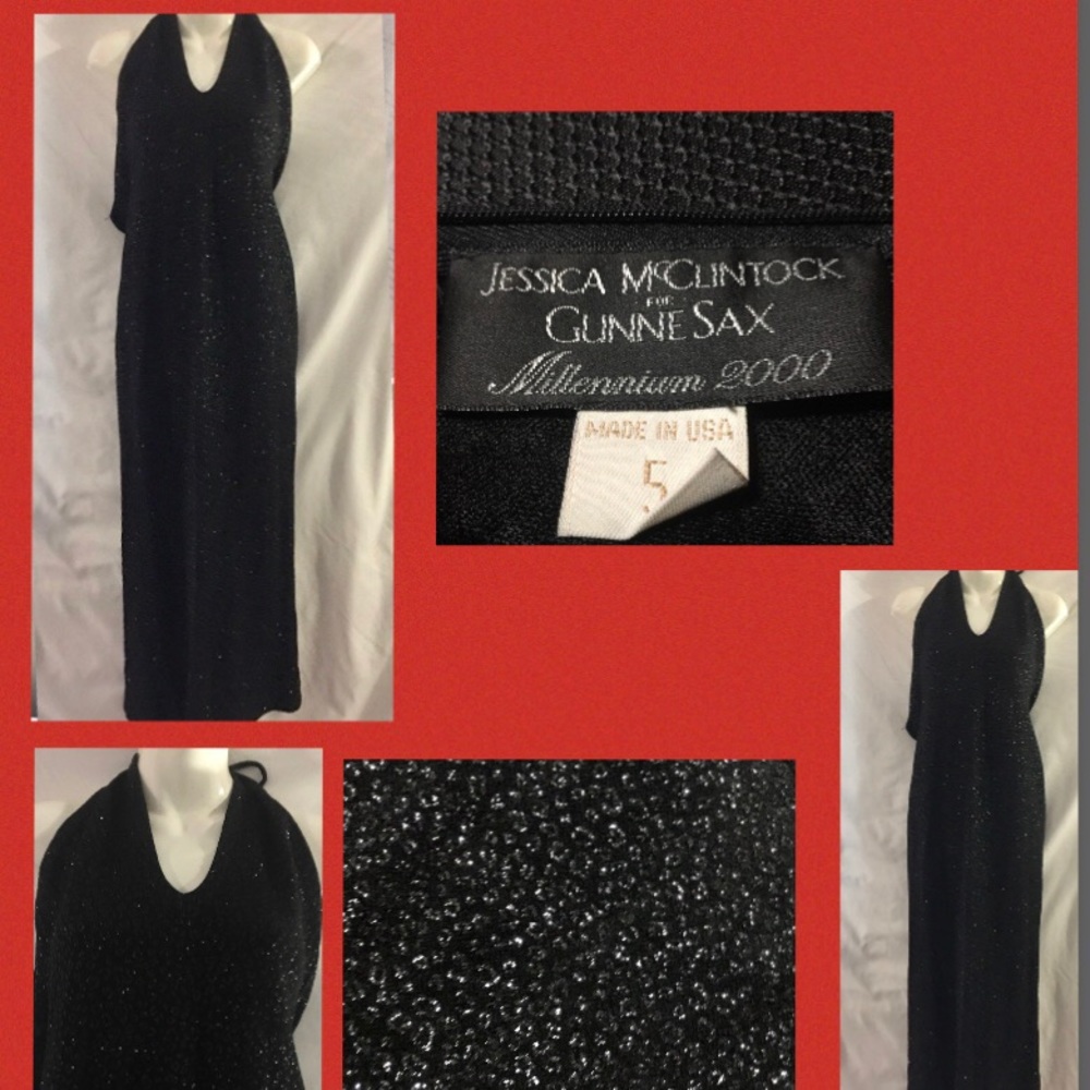 Jessica McClintock Black dress size 5 worn once